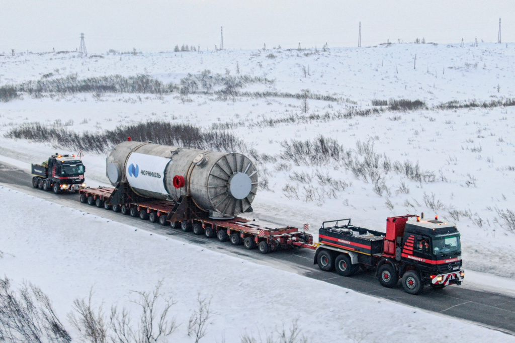 Nornickel hauls massive equipment for Sulphur Programme - News and releases - Nornickel